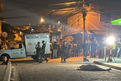 En el sitio se encontró varios indicios balísticos.