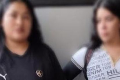 En la cuenta en X de la Policía Nacional en la zona 8 se publicó una foto difuminada de las implicadas.