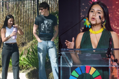 Los jóvenes fueron vistos juntos caminando sonriendo en Los Ángeles, Estados Unidos.