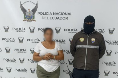 La mujer fue detenida en la provincia de Esmeraldas.