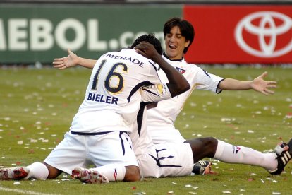 El Piojo Manso fue clave para que los albos ganen la Copa Libertadores de 2008.