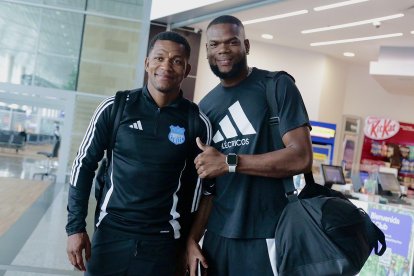 Justin Mina (d) es considerado el tercer arquero de Emelec