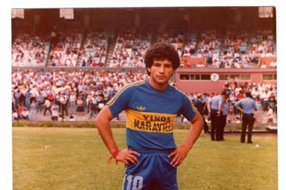 ‘Columbo’ Mendoza en su etapa como jugador de la escuadra de Boca Juniors.