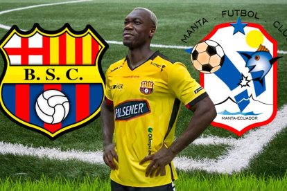 Felipe Caicedo podría debutar con Barcelona SC en el choque contra Manta.