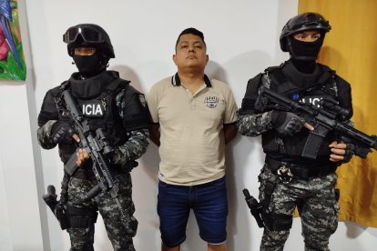 Darío Peñafiel Nieto, alias Topo, fue detenido en Joya de los Sachas, Orellana.
