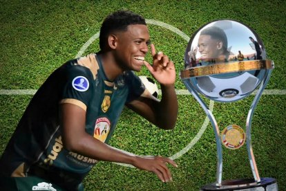 Elián Caicedo figura del Mushuc Runa en la Copa Sudamericana.