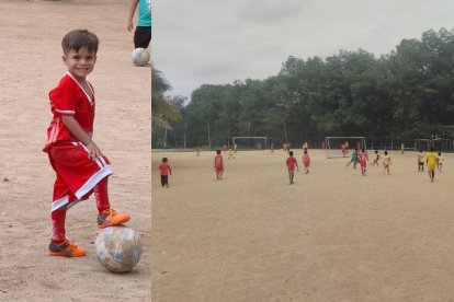 Arthur Argüello Robles tiene cinco años y jugará en el elenco sub-7 de Unión 25.