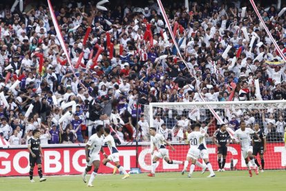Gabriel Villamil abrió el marcador del triunfo de Liga de Quito.