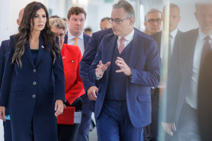 La vocera del Gobierno, Carolina Jaramillo, anunció desde Cotopaxi la próxima visita de Kristi Noem a Ecuador.