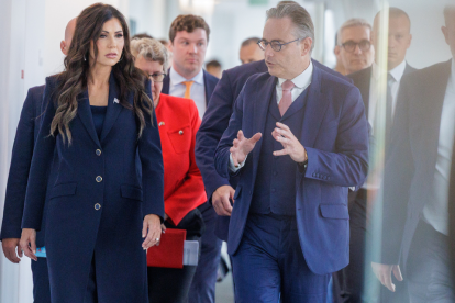 La vocera del Gobierno, Carolina Jaramillo, anunció desde Cotopaxi la próxima visita de Kristi Noem a Ecuador.