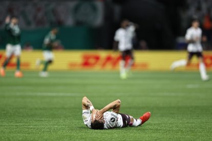 Liga de Quito: Lisandro Alzugaray se lamenta por la caída ante Palmeiras.