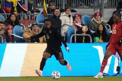 John Yeboah, extremo de la selección ecuatoriana.