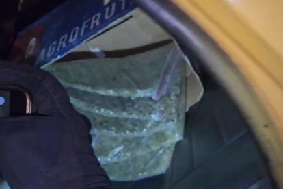 La droga estaba en los asientos posteriores del automotor.