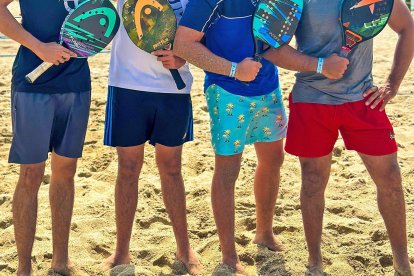 Carlos Josué Rodríguez (i), Mateo Lecaro, Beto Jairala y Daniel Montoya, jugadores de la última parada.