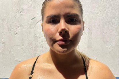 El momento de la captura de la joven machaleña.