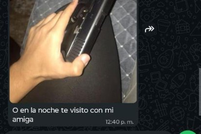 Las imágenes que enviaba a las víctimas.