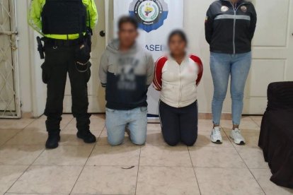 Una mujer y su esposo también fueron detenidos por un hecho similar en Ibarra.