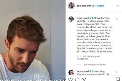 Ricky Martin le escribió un comentario que generó reacciones en redes sociales