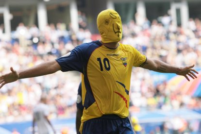 Ivan Kaviedes utilizó la máscara de Spiderman en el Mundial de Alemania 2006 en honor a Oti.