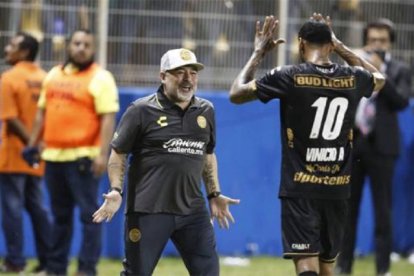 Diego Armando Maradona y Vinicio Angulo hicieron historia en el Dorados de Sinaloa.