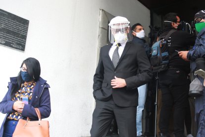 Mendoza, en la audiencia de sustitución de medidas.