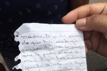 Esta es la carta que el hombre le habría dejado a sus familiares.
