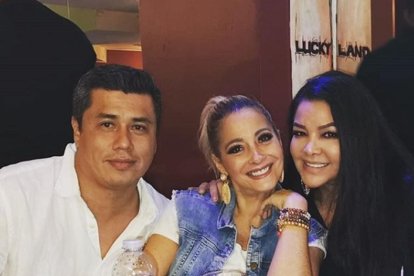 Marián Sabaté acompañó a 'El Travieso' en su fiesta de cumpleaños