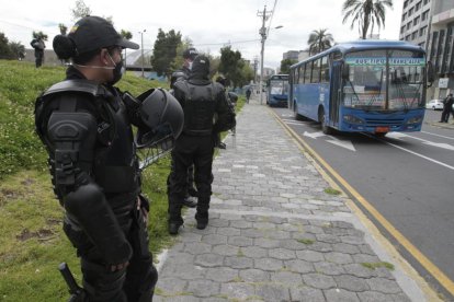 Las unidades recorrieron algunas calles de la capital como protesta.