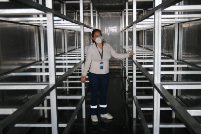 Las morgues móviles, ubicadas en el parque Bicentenario, están listas para recibir muertos por COVID-19 si las funerarias colapsaran.