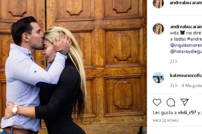 Captura de la publicación de Andrea en su Instagram.