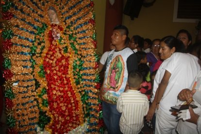 En la península de Santa Elena hay muchos devotos de la Virgen de Guadalupe