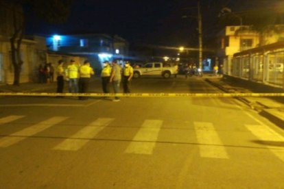 En este sector de Durán fue baleado Carlos Sarmiento.