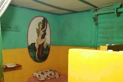 Así son las habitaciones donde funcionaba el supuesto motel clandestino.