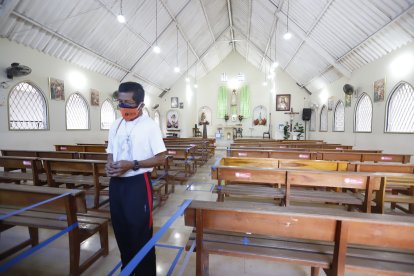 El templo del Señor de la Divina Misericordia levantado en Bastión Popular.