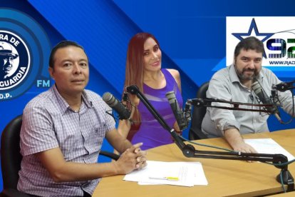 Charles Freire, Laura Serrano y Juan Luis Fuenzalida en el programa.