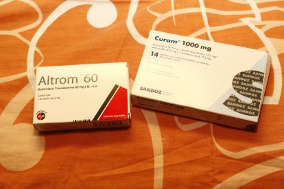 Estas son las medicinas que está tomando Anthony y que fueron donadas por la doctora.