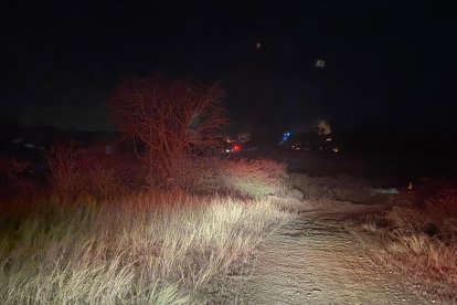 El incendio ocurrió en esta zona de la vía a la costa.