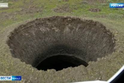 Imagen del misterioso cráter.