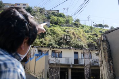 El intento de robo se produjo en las escalinatas que están detrás de la vieja cárcel.