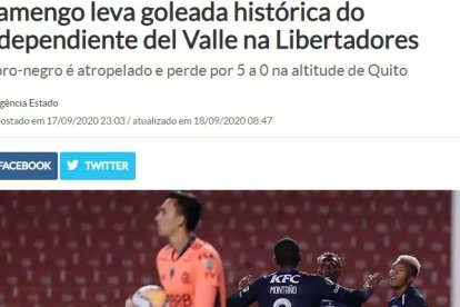 Correio Braziliense publica que la goleada es histórica