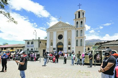 El parque central de Lloa, un atractivo turístico.