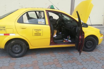 En este vehículo se movilizaban los detenidos para cometer sus fechorías.