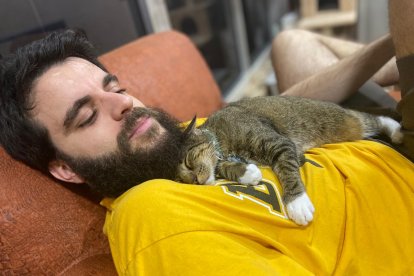 Junto a Pablo, novio de Dayana, con quien ha hecho una buena dupla.