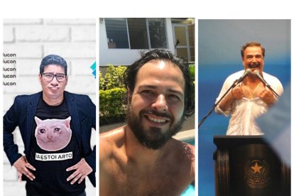 Cholucón, Fernando Ampuero y Jaime Nebot.