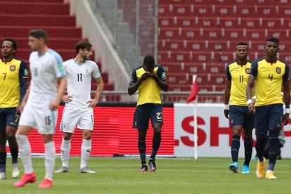 Moises Caicedo jugador de Independiente del Valle, y figura de Ecuador.