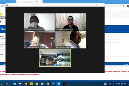 La audiencia se realizó vía telemática.