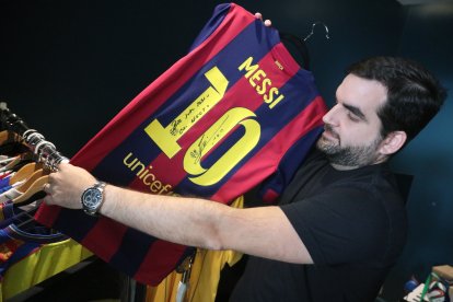 El autógrafo de 'Leo' Messi.