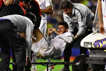 La lesión del 2019 fue en la cancha de Boca Juniors en Argentina.
