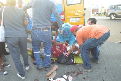 Marín pedía auxilio mientras permanecía tendido sobre la calzada