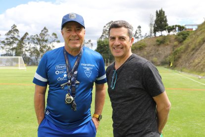 Wainer resaltó el trabajo realizado por Jorge Célico (i) en las selecciones menores.